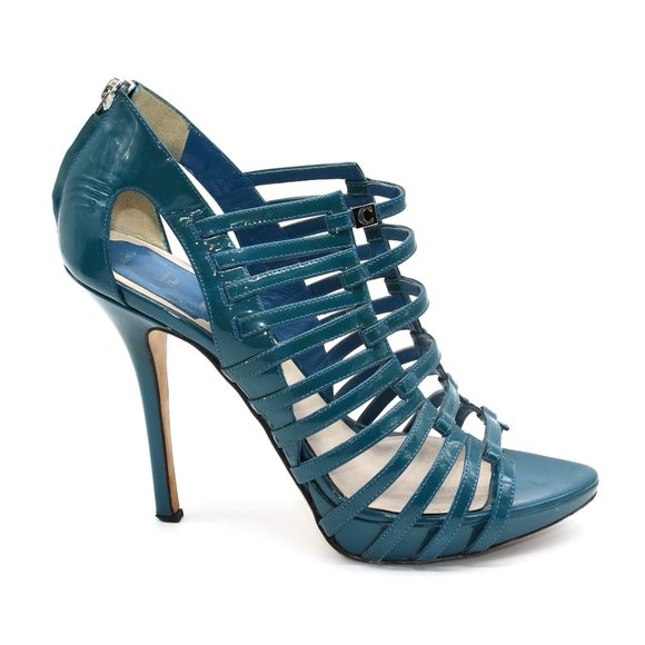 Dior Teal Caged Pumps 38